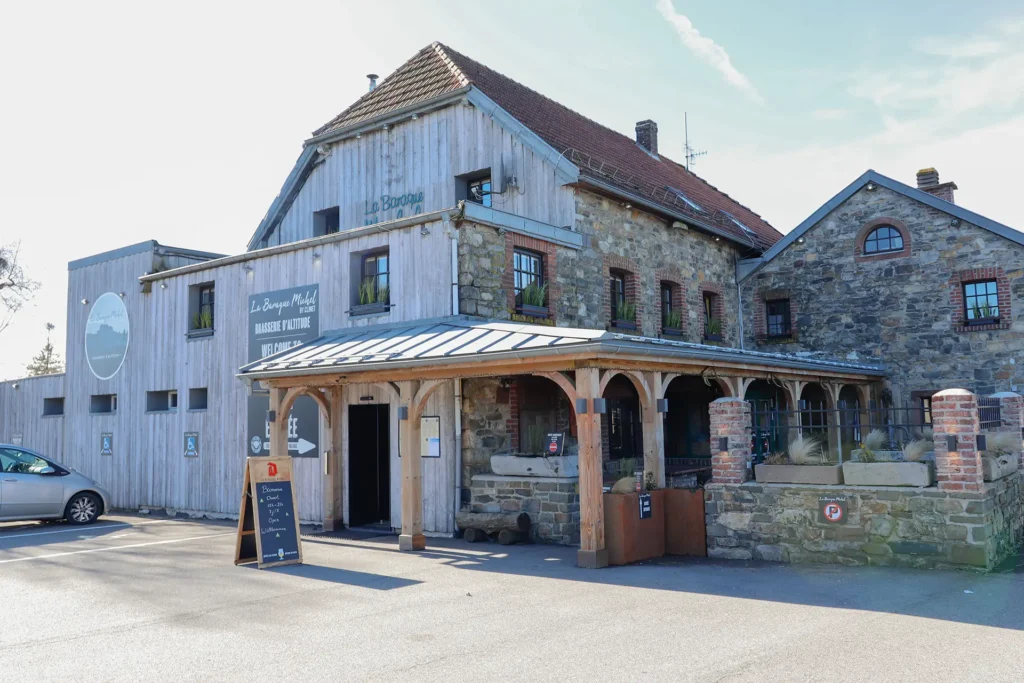 Bâtiment de la Baraque Michel, restaurant dans les Hautes Fagnes